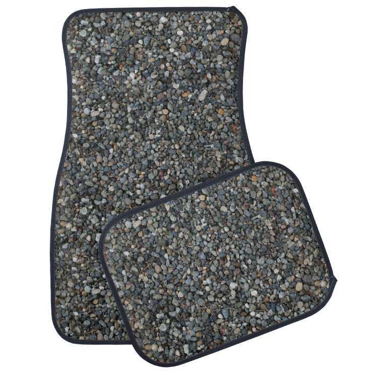 Gray Pea Gravel Rocks Pebbles Car Mat | Zazzle