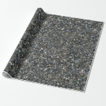Gray Pea Gravel Rocks Pebbles Wrapping Paper