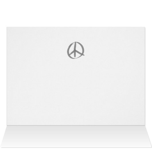 Gray Peace Sign (Inside Horizontal (Top))