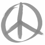 Gray Peace Sign Cutout<br><div class="desc">GRAY PEACE SIGN. A simple, hand painted gray peace sign. No words are needed when the peace symbol is present - it’s an international symbol of love, not war. Show your love and hope for peace - world peace, peace on earth, peace in our hearts - and not war. Great...</div>
