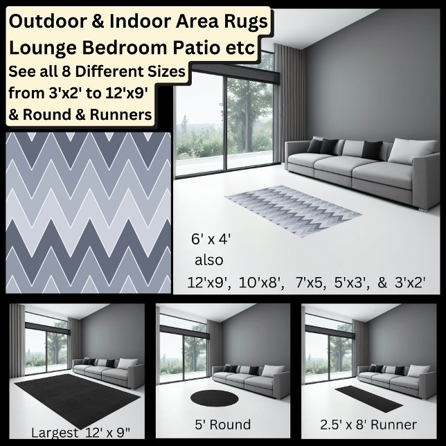 Gray Peaks Geometric Abstract Area Rug (Creator Uploaded)