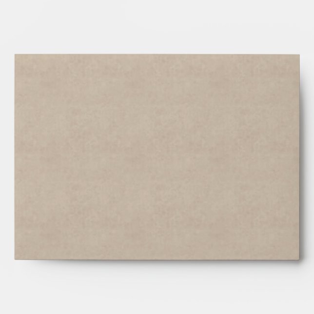 Gray Pearls Parchment Wedding Invitation Envelope (Front)