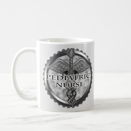 Gray Pediatric Nurse custom name Coffee Mug