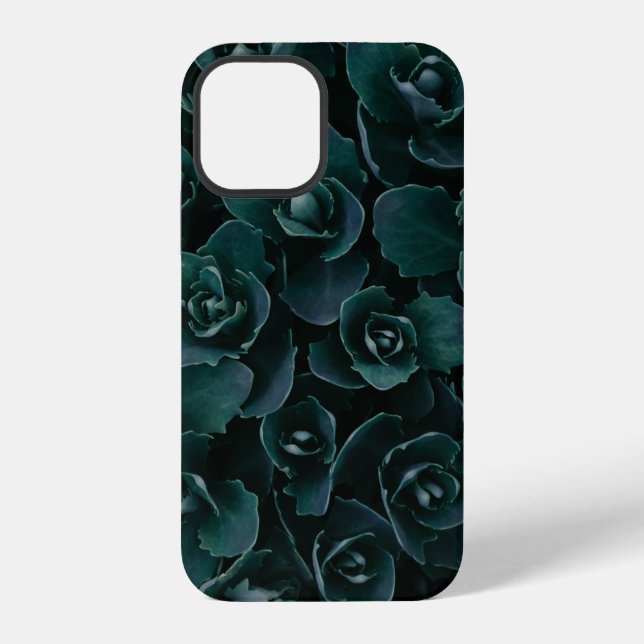 GRAY PETAL FLOWER IN BLOOM IPHONE CASE (Back)