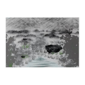 gray picture acrylic print
