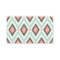 Gray Pink and Mint Tribal Ikat Chevron