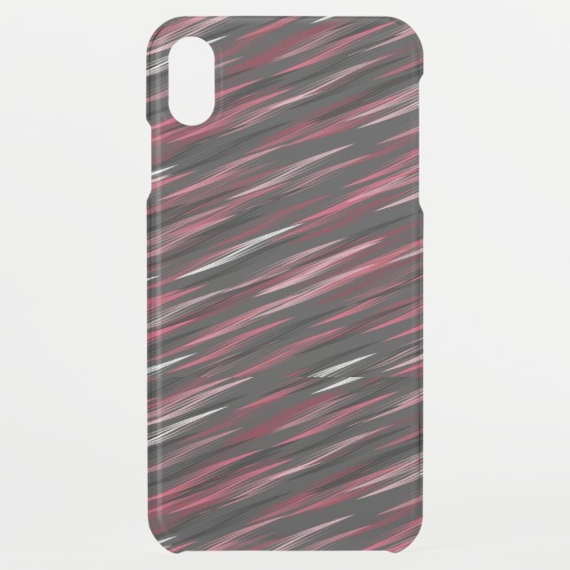 gray pink and white abstract uncommon iPhone case (Back)