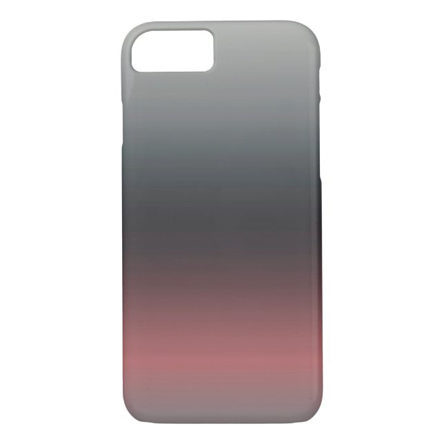 Gray, pink, black gradient, Ombre.  Case-Mate iPhone Case (Back)