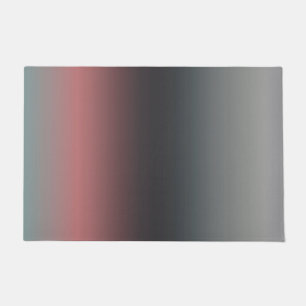 Gray, pink, black gradient, Ombre.  Doormat
