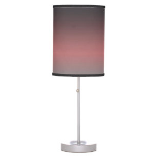 Gray, pink, black gradient, Ombre.  Table Lamp