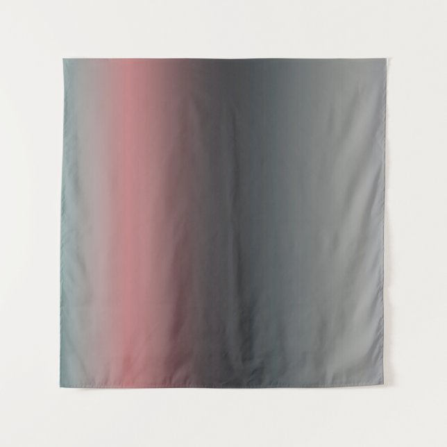 Gray, pink, black gradient, Ombre.  Tapestry (Front)