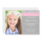 Gray Pink Damask Girl Photo First Communion