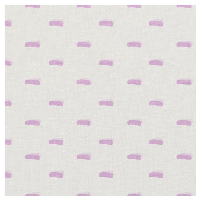 Gray Pink Minimalist Dashes on White Fabric (Close Up)