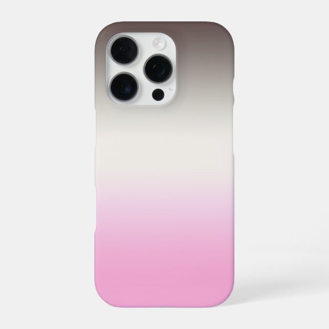 Gray pink Ombre iPhone Case (Back)