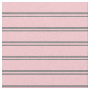 Gray & Pink Pattern of Stripes Fabric