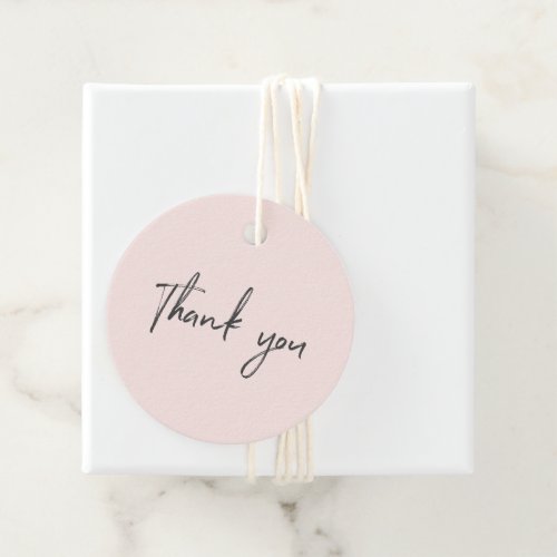 Gray  Pink Small Business Thank you Package Tag