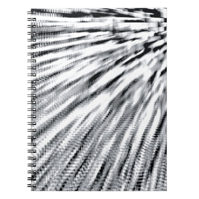 Gray Pixel Wind Notebook (Front)