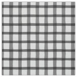 Gray Plaid Buffalo Check Fabric