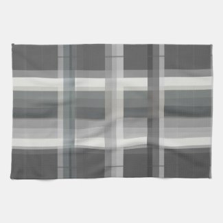Gray Plaid Dish Towel
