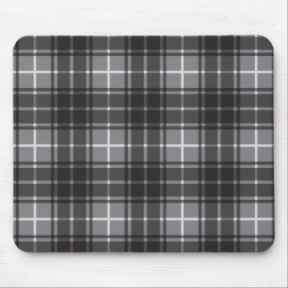 Gray Plaid Mouse Pad