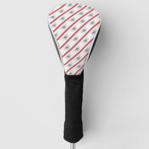 Gray Plane Red Lines Airplanes Pilot Plane Golf Head Cover
