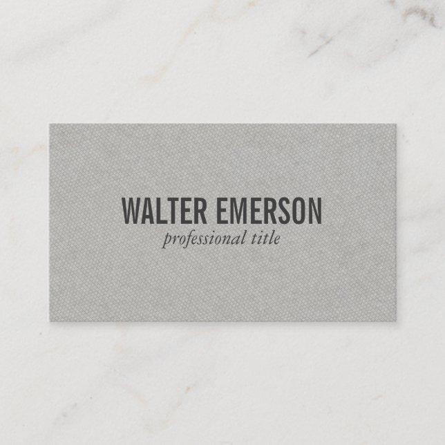 Gray Plus Pattern Business Card (Front)