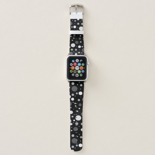 Gray Polka Dot Apple Watch Band | Zazzle.com