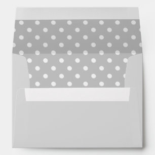 Gray Polka Dot Envelope