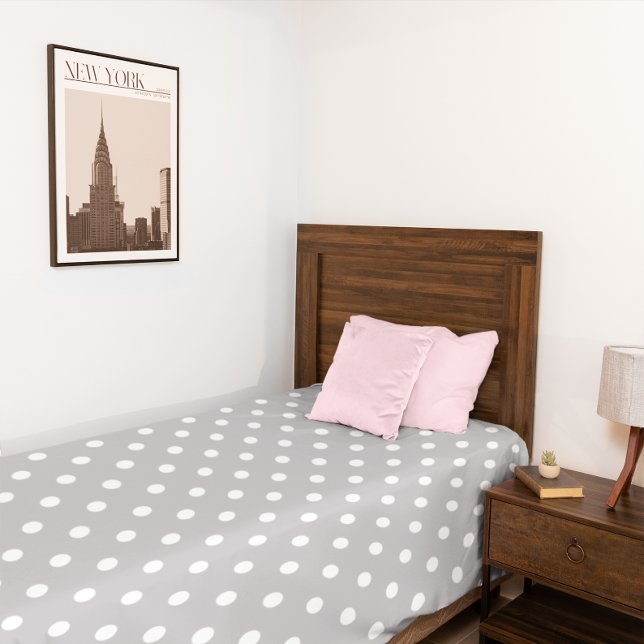 Gray Polka Dot Fleece Blanket (Creator Uploaded)