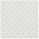 Gray Polka Dot Hearts Fabric