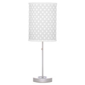 Gray polka dot pattern table lamp (Front)
