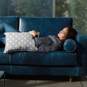 Gray Polka Dot Pillowcase