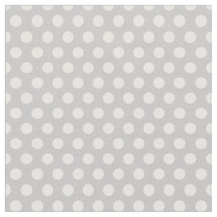 Gray Polka Dots Fabric