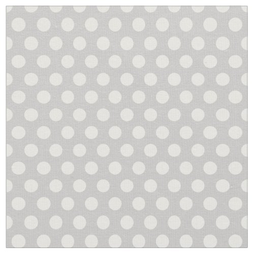 Gray Polka Dots Fabric