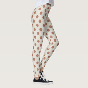 Gray Polka Dots Girly Trendy Fashionable Yoga Leggings