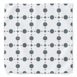 Gray Polka Dots, Polka Dot Pattern, Dots, Dotted Bandana