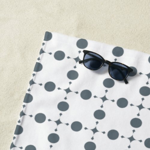 Gray Polka Dots Polka Dot Pattern Dots Dotted Beach Towel