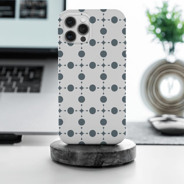 Gray Polka Dots, Polka Dot Pattern, Dots, Dotted Case-Mate iPhone Case (Creator Uploaded)