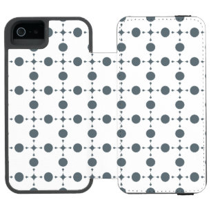 Gray Polka Dots, Polka Dot Pattern, Dots, Dotted iPhone SE/5/5s Wallet Case