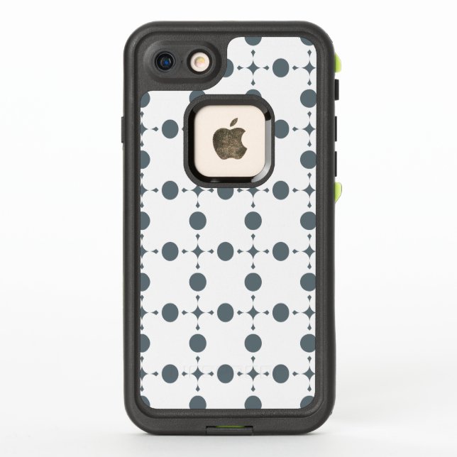 Gray Polka Dots, Polka Dot Pattern, Dots, Dotted LifeProof iPhone Case (Back)