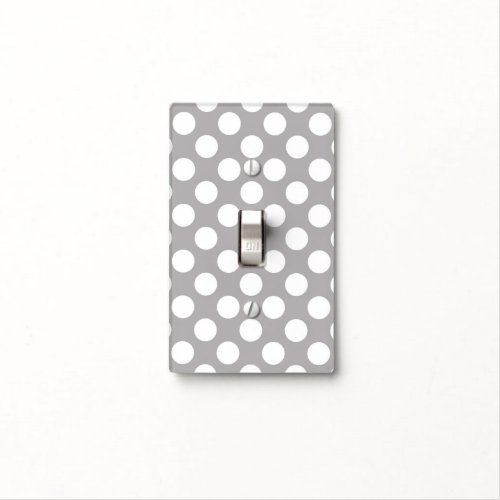 Gray Polka Dots Polka Dot Pattern Dots Dotted Light Switch Cover