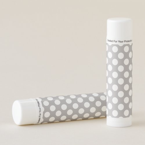 Gray Polka Dots Polka Dot Pattern Dots Dotted Lip Balm