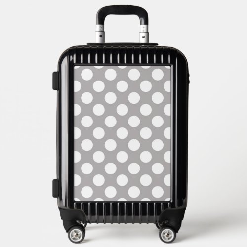 Gray Polka Dots Polka Dot Pattern Dots Dotted Luggage