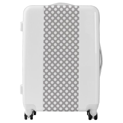 Gray Polka Dots Polka Dot Pattern Dots Dotted Luggage