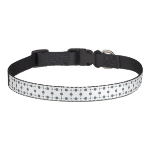 Gray Polka Dots, Polka Dot Pattern, Dots, Dotted Pet Collar