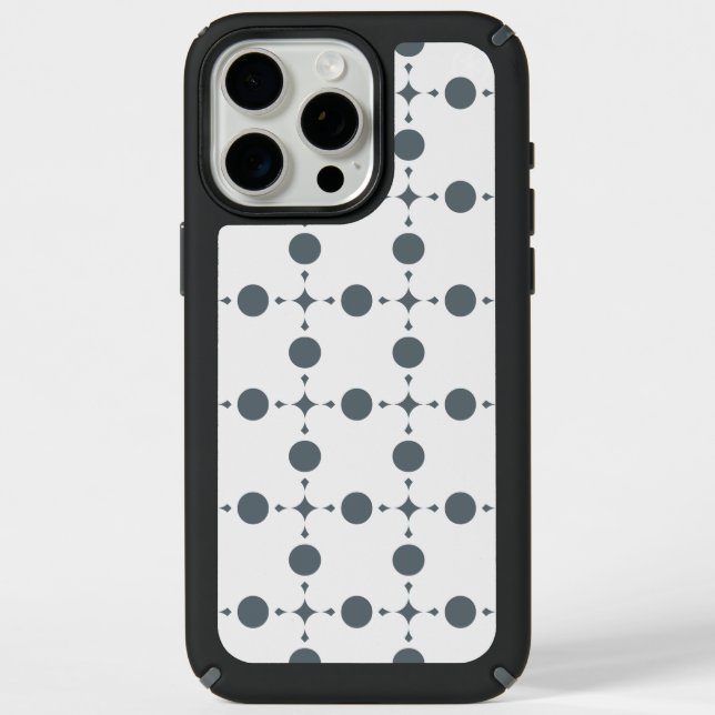 Gray Polka Dots, Polka Dot Pattern, Dots, Dotted Speck iPhone Case (Front)