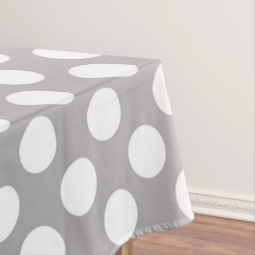 Gray Polka Dots Polka Dot Pattern Dots Dotted Tablecloth