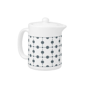 Gray Polka Dots, Polka Dot Pattern, Dots, Dotted Teapot