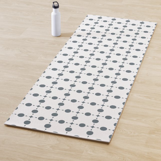 Gray Polka Dots, Polka Dot Pattern, Dots, Dotted Yoga Mat (In Situ)