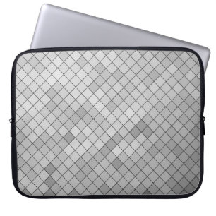 Gray polygonal illustration, which consist of tria laptop sleeve